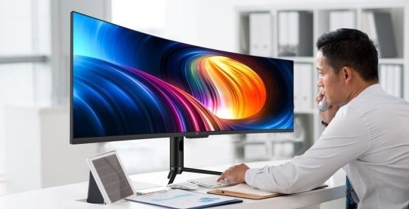 Produktbild V7 49IN 5120 X 1440 CURVED MONITOR (5120 x 1440 Pixel, 49")