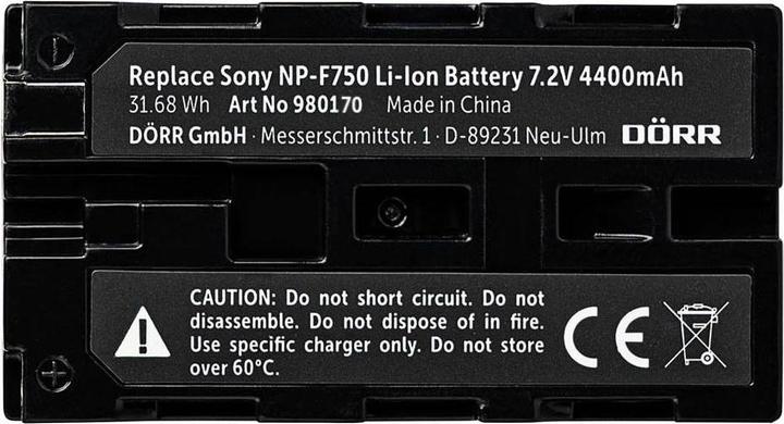 Actual product image Dörr Digital camera battery NP-F750 (Camera battery)