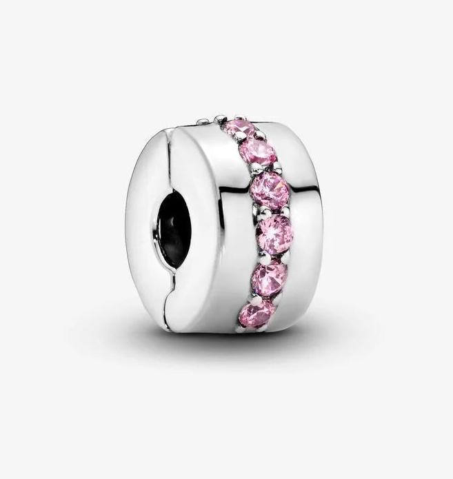 Immagine prodotto Pandora Charms/perline rosa che brillano sul sentiero (1.06 cm, Argento)