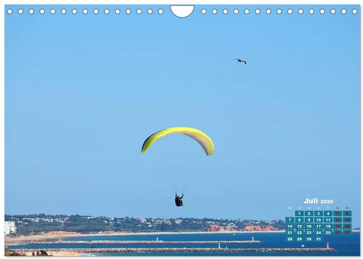 Produktbild Die Lust am Paragliding (Wandkalender 2025 DIN A4 quer), Monatskalender (A4, Deutsch)