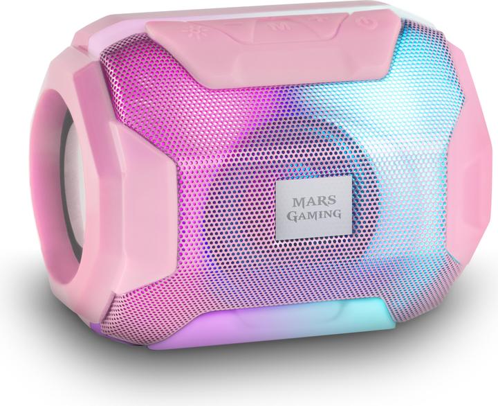 Immagine prodotto Mars Gaming Enceintes Bluetooth Msbax RGB (Rosa) (8 h, Batteria ricaricabile)