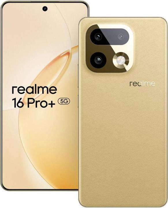 Produktbild realme 16 PRO PLUS 12+512GB DS 5G MASTER GOLD OEM (512 GB, Gold, 6.80", Dual SIM, 5G)