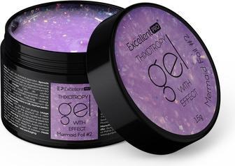 Excellent PRO Thixotropy Gel With Effect Building Gel Mermaid Foil 2 15g (Haargel)