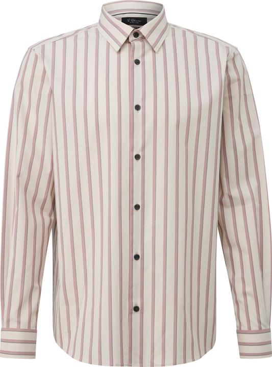 Immagine prodotto s.Oliver Hemd Regular Fit: Gestreiftes Langarmhemd mit Kentkragen (S)