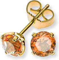Image du produit Natsumi Schmuck Boucles d'oreilles 4 poignées en or jaune 18K/750 2 citrines 0.89ct. (750/18 K Or jaune)