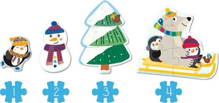 Actual product image Goula Puzzle XXL Winter (18 pieces)