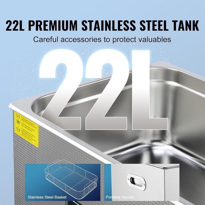 Actual product image Vevor Ultrasonic Cleaner (33 kHz)