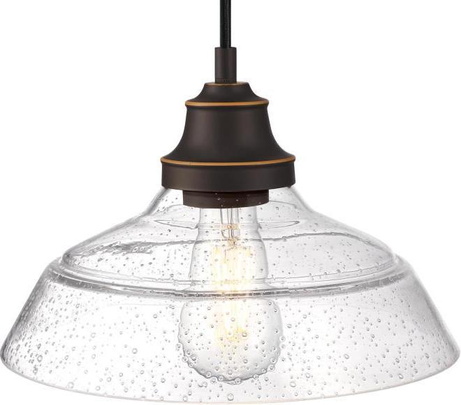 Actual product image Westinghouse Pendant Light Iron Hill Bronze / Antique Glass (E27)