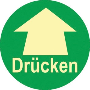 Actual product image Werkstarck Photoluminescent door markings
