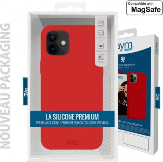 Immagine prodotto Jaym Custodia in silicone premium, serie rossa (Apple iPhone 15)