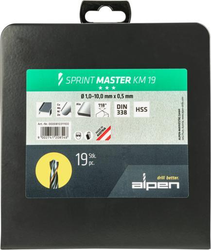 Actual product image Alpen Drill cassette Sprint Master (Ø1-10mm)