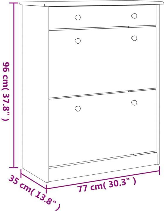 Actual product image VidaXL Romain (77 x 35 x 96 cm)