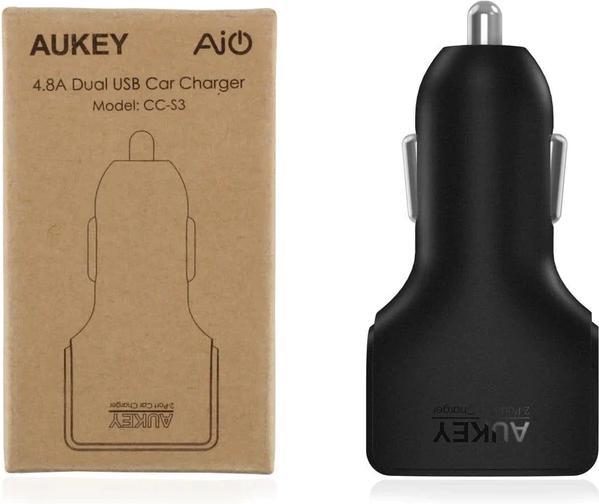 Immagine prodotto Aukey Caricabatterie da auto CC-S3 2 x USB-A, 24 W