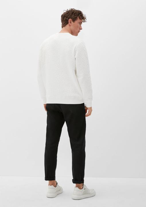 Produktbild s.Oliver Sweatshirt Sweatshirt mit Musterstruktur (L)