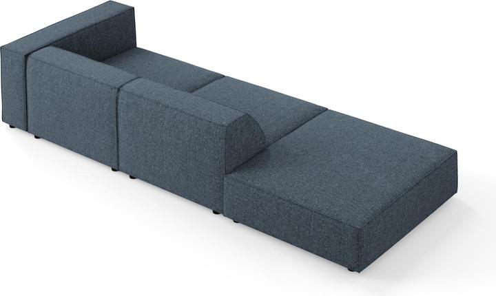 Actual product image Cosmopolitan Design Left Sofa, "Arendal", 4 Seats, Royal Blue, 262x102x70 Made in Europe