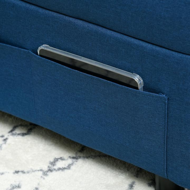 Immagine prodotto Homcom Schlafsessel Polyester, Schaumstoff Blau