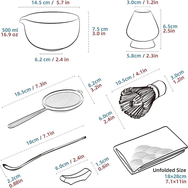 Immagine prodotto Teanagoo 7-teiliges Matcha-Set