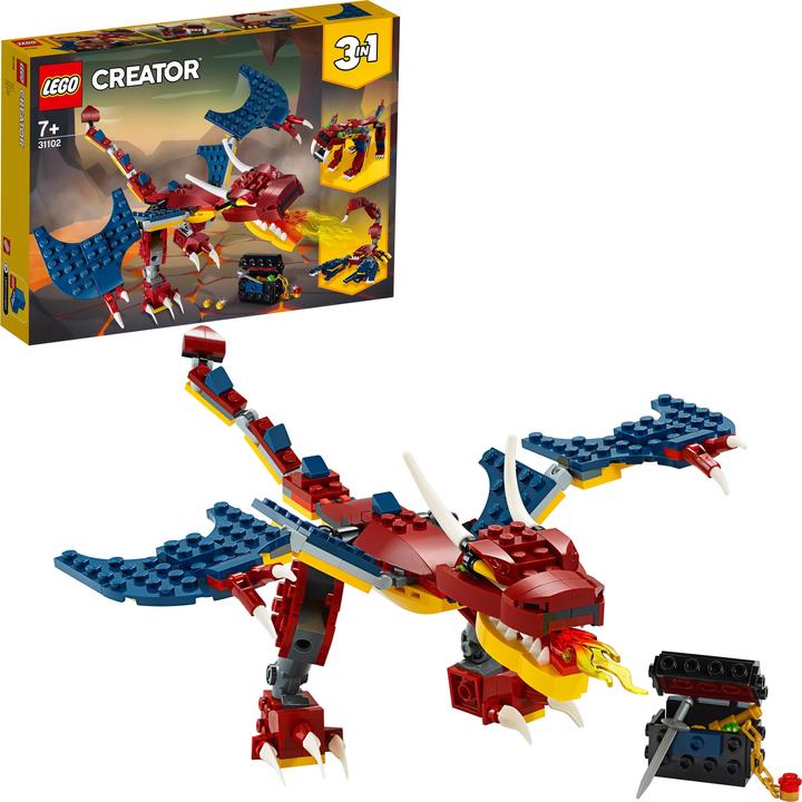 Produktbild LEGO Feuerdrache (31102, LEGO Creator 3-in-1)