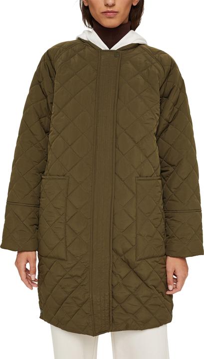 Actual product image Esprit Recycled Diamond Stitch Coat