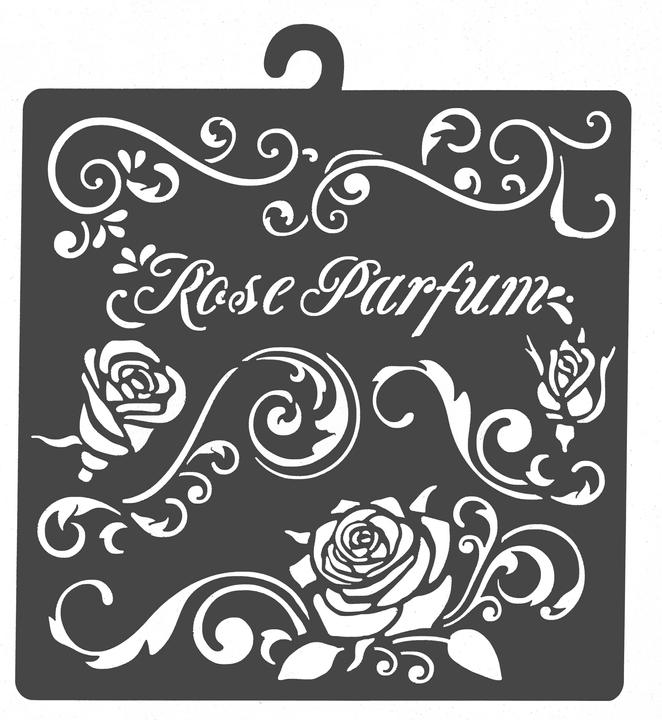 Actual product image Stamperia Rose Parfum" stencil