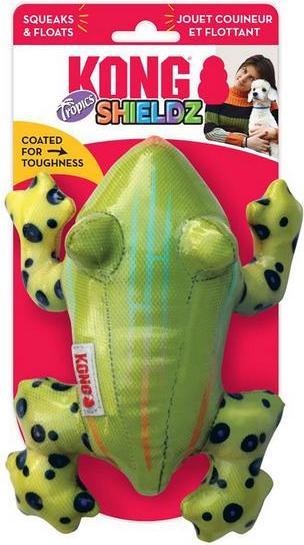 Immagine prodotto KONG Shieldz Tropics Frog M, 19 cm (Gioco da masticare per cani)