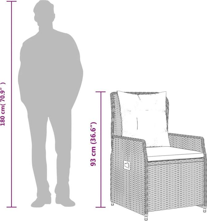 Produktbild vidaXL Garten Essgruppe