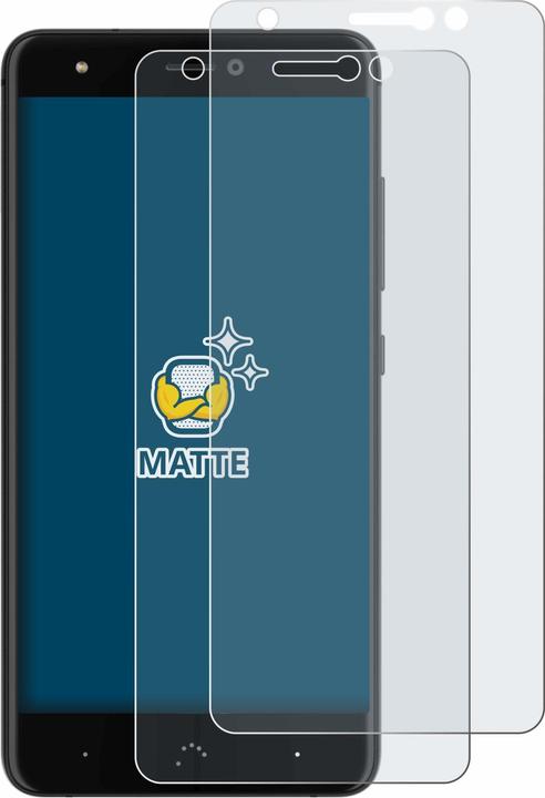 Produktbild BROTECT Entspiegelungs-Schutzfolie Displayschutz Matt (2 Stück, BQ Aquaris X Pro)