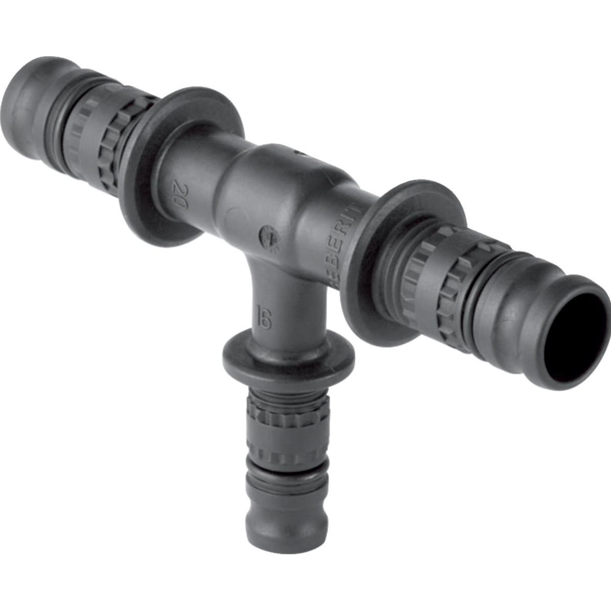 Geberit, Rohrverbindungstechnik, Mepla T-Stück reduziert PVDF, d20-16-16