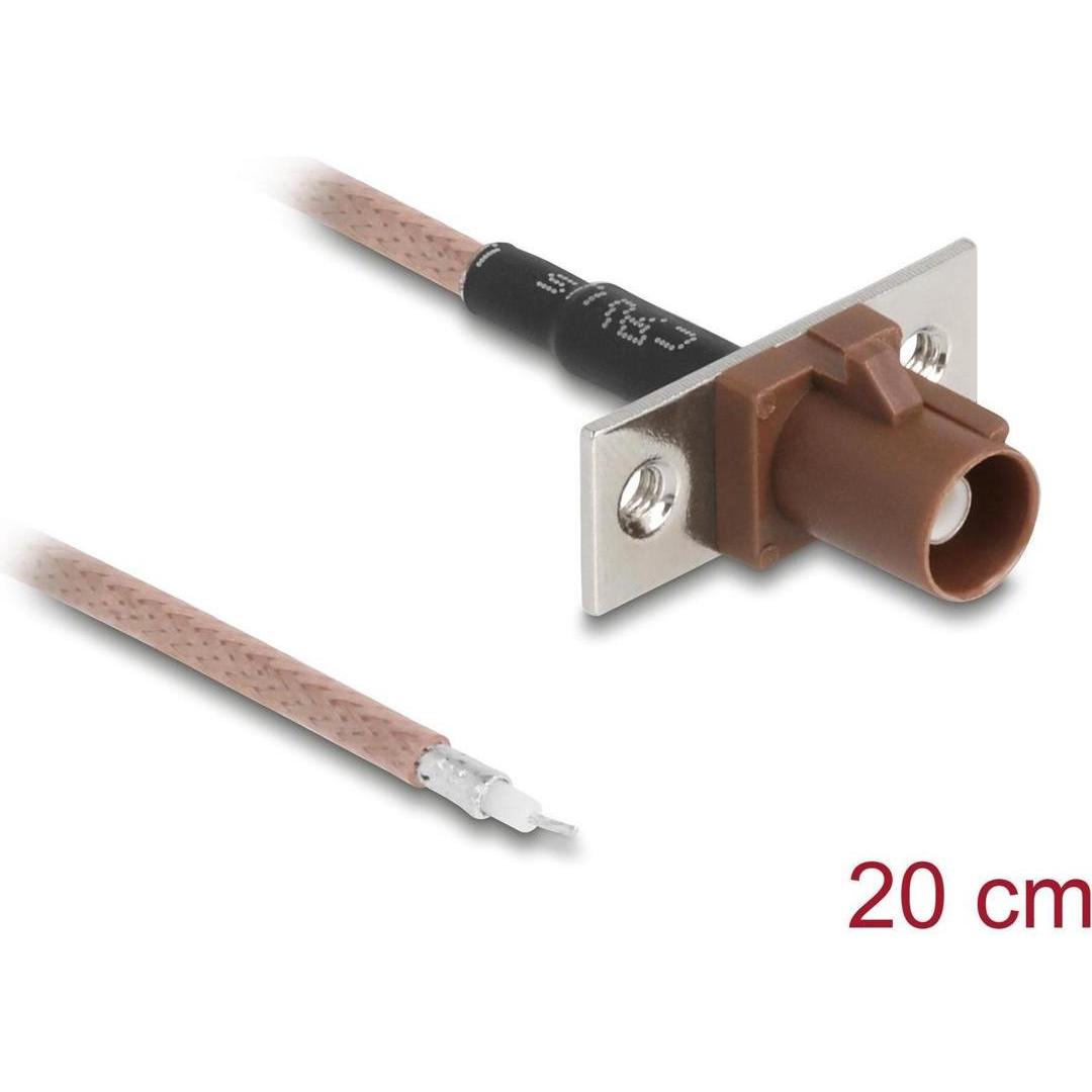 Delock Antennenkabel FAKRA F Buchse zu offenen Kabelenden RG (Cavi antenna), Cavo antenna