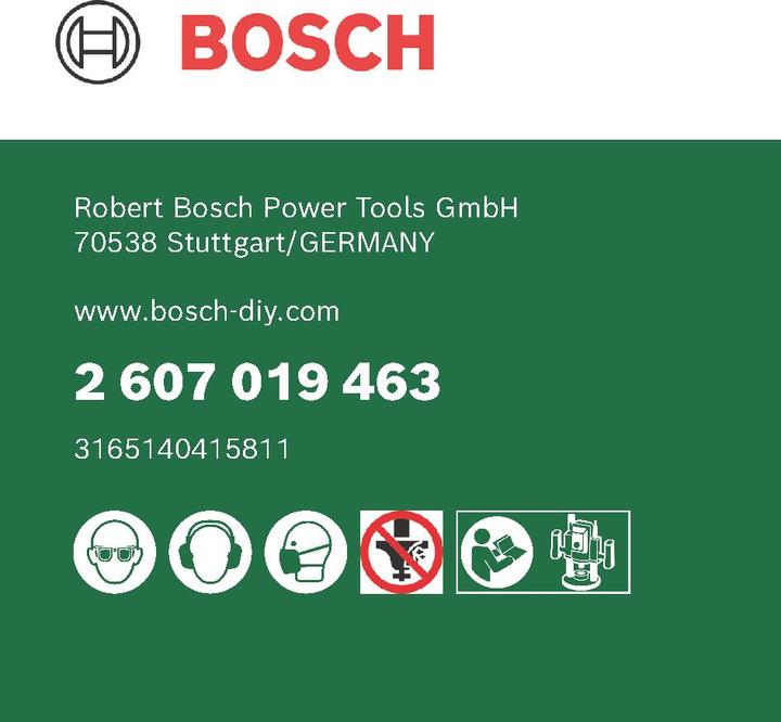 Produktbild Bosch Zubehör HM-Fräser-Set mit 8 mm Schaft, 6-teilig