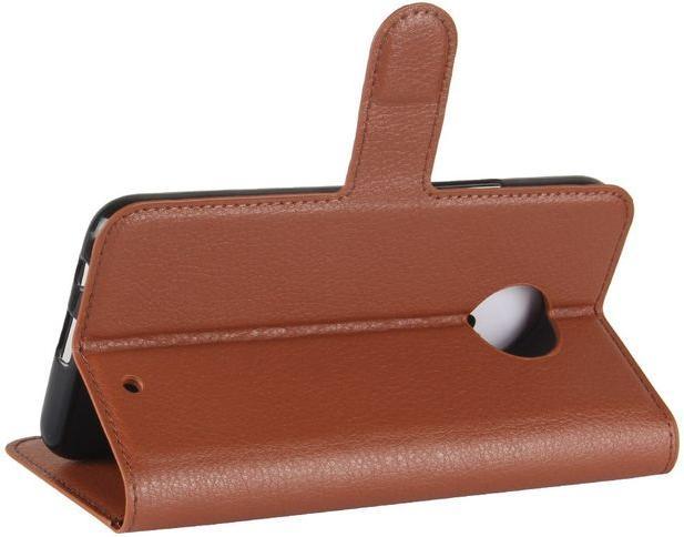 Produktbild MU Classic Klassische Leder Hülle mit Litchitextur (Motorola Moto X4)
