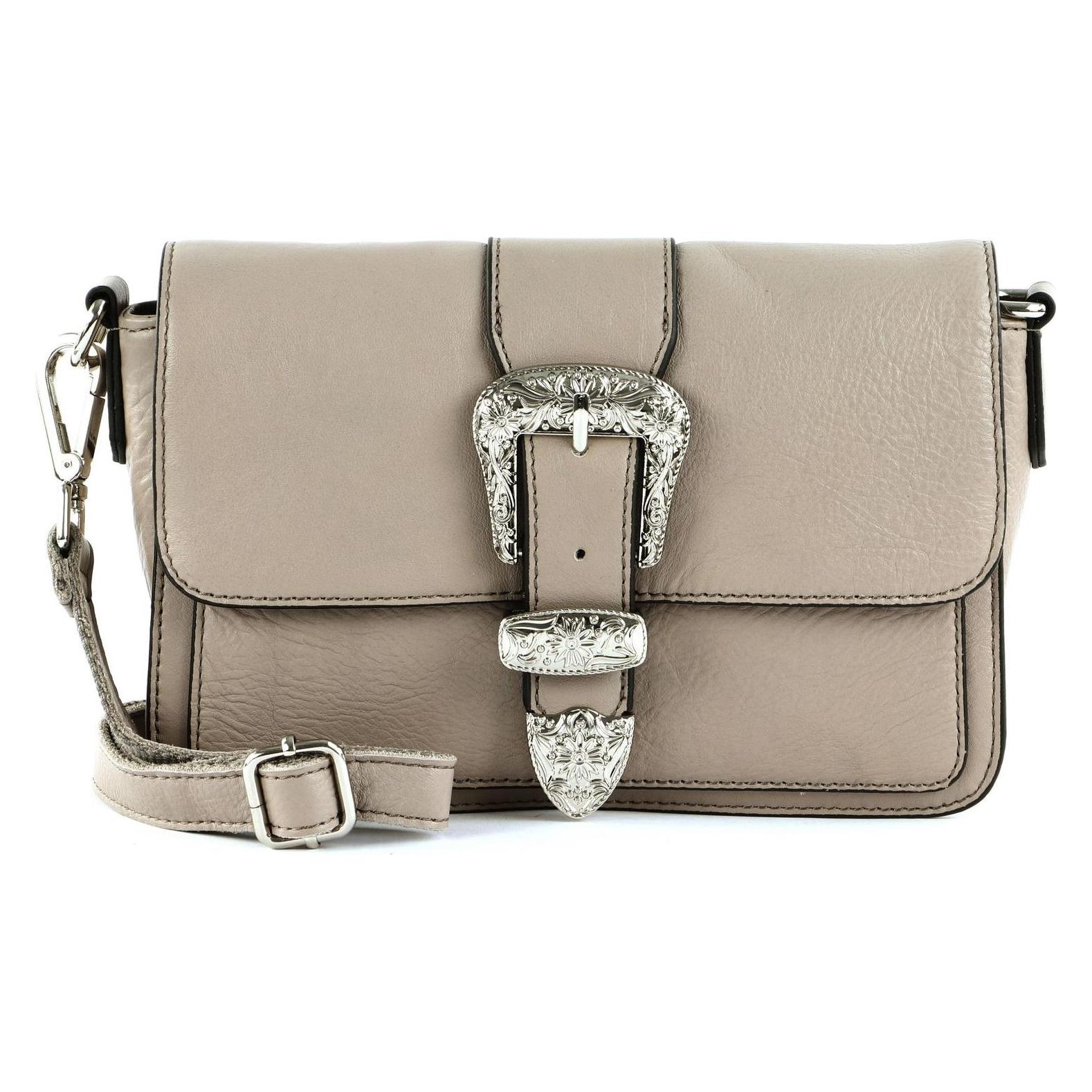 FredsBruder, Damen, Handtasche, Kesey Flapover Crossbody, Grau, Beige