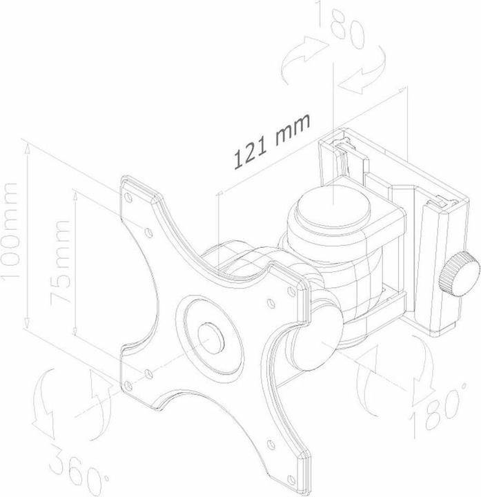 Immagine prodotto Neomounts FPMA-W250Nero (Muro, 30", 10 kg)
