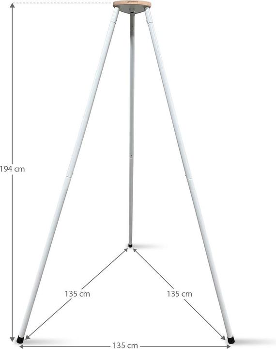 Actual product image Schmusewolke Tipi weiss mit anthrazit Motor und Bio Federwiege