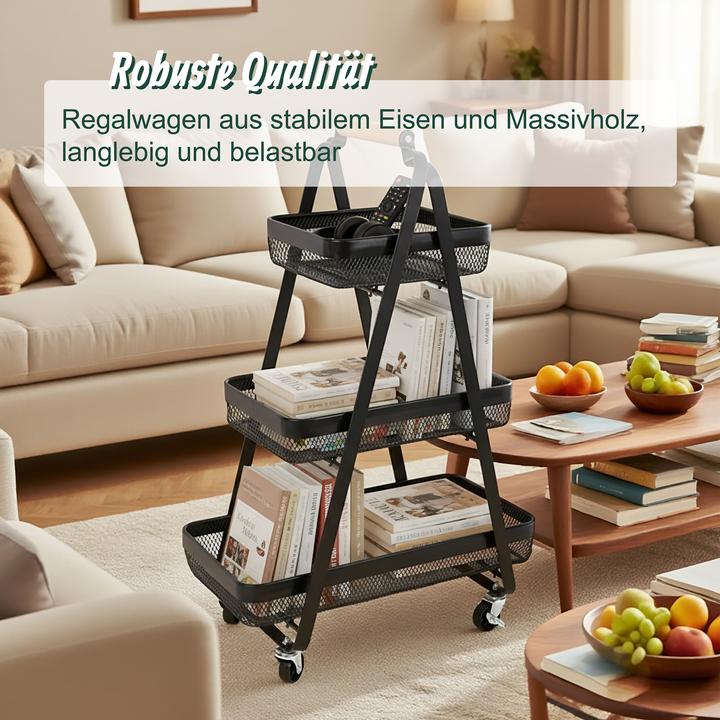 Produktbild Relaxdays Rollwagen 3 Ebenen
