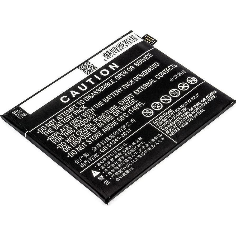 CoreParts Battery for ZTE Mobile (Akku), Mobilgerät Ersatzteile, Schwarz