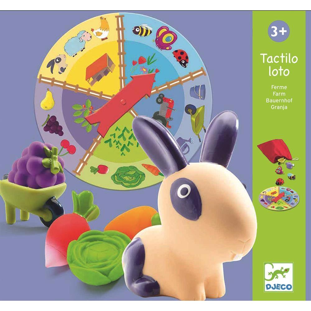 Djeco Tactilo Lotto Bauernhof (Französisch, Deutsch, Englisch, Italienisch)
