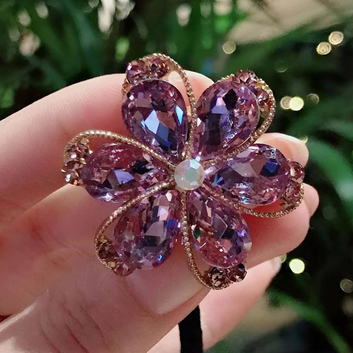 Immagine prodotto Avizar Glänzender Blumen-Haargummi (Elastico per capelli)