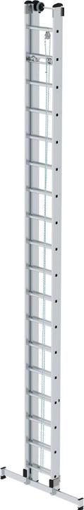 Produktbild Munk Sprossen-Seilzugleiter 2-teilig mit nivello-Traverse 2x18 Sprossen (Anlegeleiter)