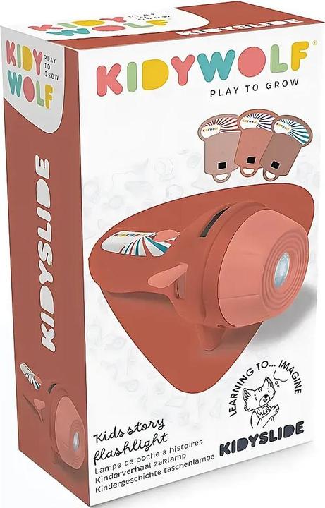 Actual product image Kidywolf Projektor Taschenlampe rot inkl. 3 Bildscheiben (6.50 cm)