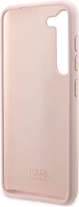 Image du produit Karl Lagerfeld KLHCS23SSNCHBCP S23 S911 étui rigide rose/rose Silicone Choupette (Samsung Galaxy S23)