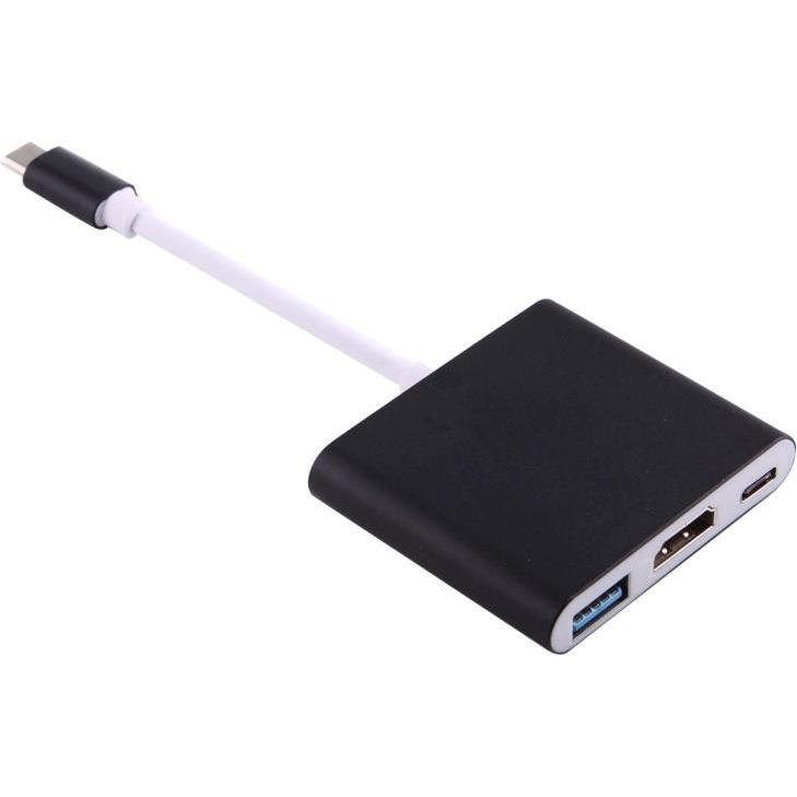 SIGN Adattatore da USB-C a HDMI - USB-A - USB-C - Nero (USB-C), Adattatore dati + video, Nero