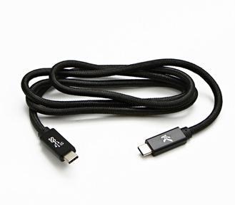 Image du produit Nenurodyta Câble USB Logo USB-C - USB-C 1 m noir (1 m, USB 3.2 Gen 2, 100 W)