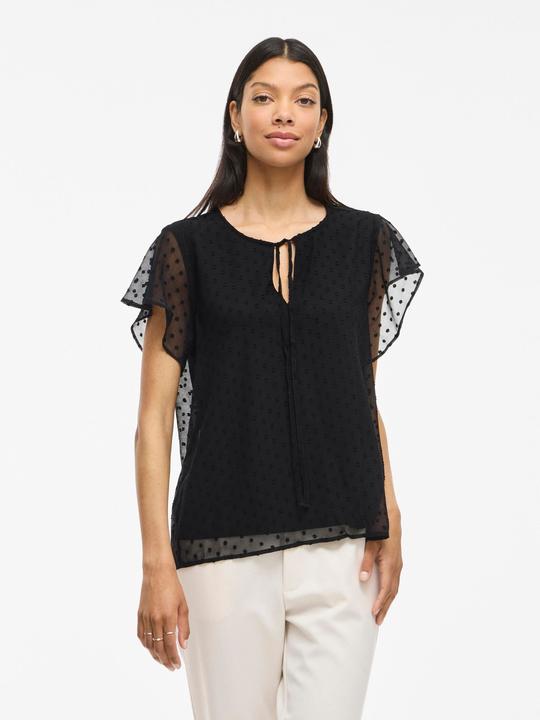Actual product image Vila Dotted top with short sleeves (36)