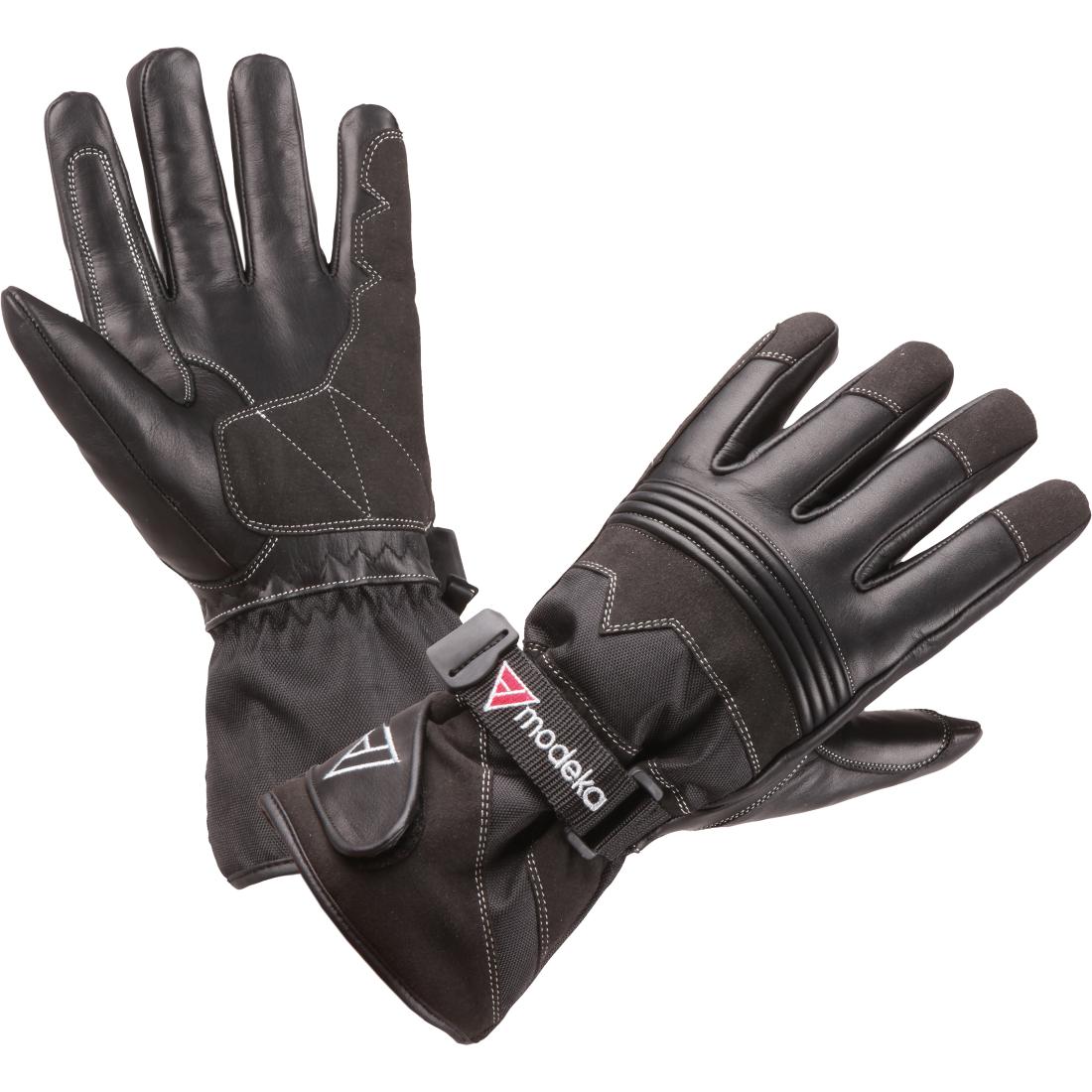 Modeka, Uomini, Guanti, Freeze Evo Kids Kinderhandschuh XL, Nero, (XL)