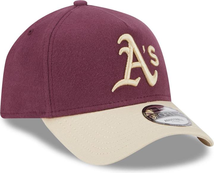 Actual product image New Era A-Frame 9Forty Cap MOLESKIN Oakland Athletics maroon (One size)