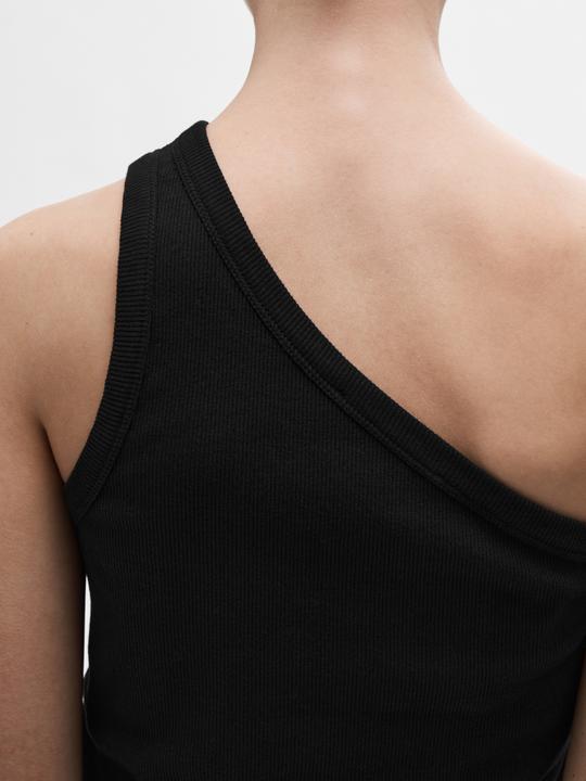 Actual product image Selected Femme Sleeveless one-shoulder top (XL)