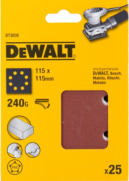 Image du produit DeWalt Papier abrasif Klettfix (240)