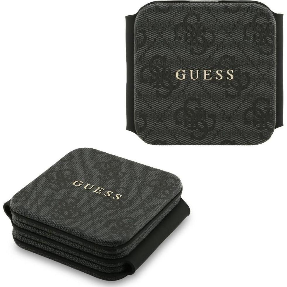 Guess wireless charger 3i-n-1 4G black, Caricabatteria senza fili, Nero