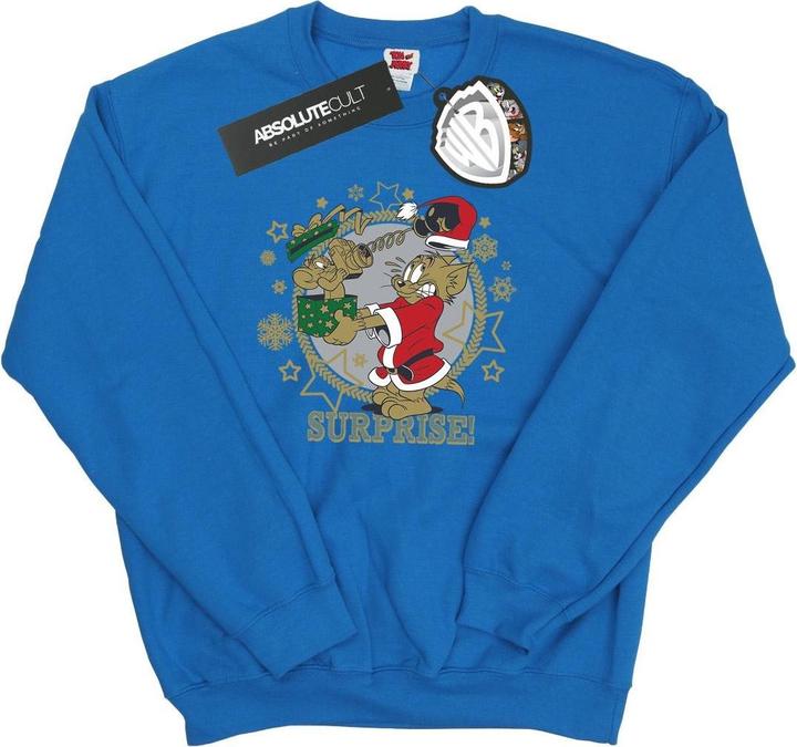 Actual product image Tom & Jerry Mens Christmas Surprise Sweatshirt (L)